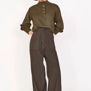 Mirth Black Olive Tivot Pant XSMALL